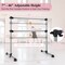 Silver Black Ballet Barre Adjustable Height Dance Practice Equipment
